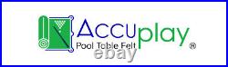 Accuplay Pre Cut 20 oz Pool Felt Billiard Cloth For 9' Table English Green