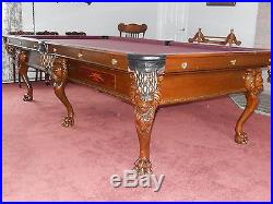 Adler Pool Table Monarch II 1960's restored like new Billiard Table