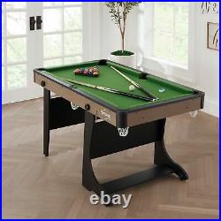 Airzone 60 Folding Pool Table with Accessories, Green Cloth Mini