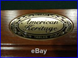 American Heritage 8-foot Billiard/Pool Table in Chicagoland, Cues, Balls, Excellent