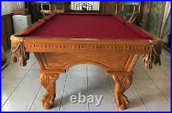 American Heritage Ball in Eagle Claw Pool Table 8ft With Accessories