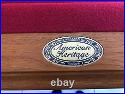 American Heritage Ball in Eagle Claw Pool Table 8ft With Accessories