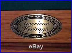American Heritage Billiards Table