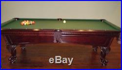 American Heritage Wood Frame Slate 8 Foot Pool Table Model #44445 & Accessories