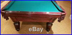 Amf Playmaster Regency Regulation Size 9' Pool Table Mahogany English