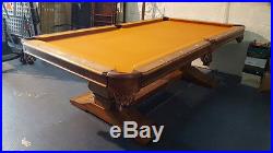 Andrew Gille Vitalie Manufacturing 8' Pool Table Pre-Owned