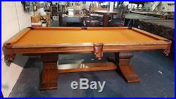 Andrew Gille Vitalie Manufacturing 8' Pool Table Pre-Owned