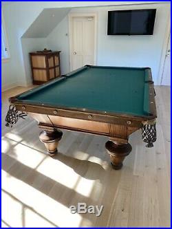 Antique 1889 Brunswick Balke And Collender Narragansett Pool Table