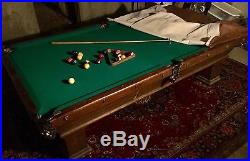 Antique 1890's early 1900's Brunswick Balke Collender pool table Very good cond