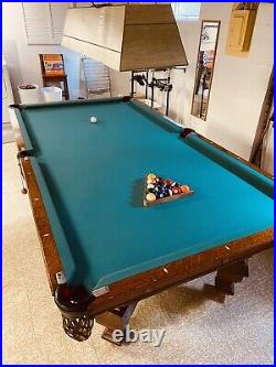 Antique 1892 Brunswick O G Novelty Pool Table
