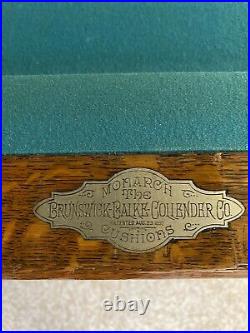 Antique 1892 Brunswick O G Novelty Pool Table And Cue Collection