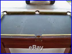 Antique 1916 Arts and Crafts Brunswick Balke Collende Baby Grand pool table
