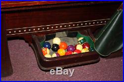 Antique 1920-1930 Brunswick Balke Collender Arcade Pool Table with Ball Return