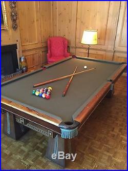 Antique 1920's Brunswick Kling Billiard Pool Table