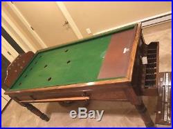 Antique 1930s Jelkes Bar Billiards Table, excellent condition/fully functional