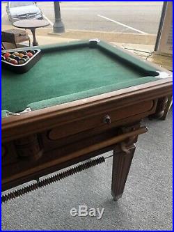 Antique 5 Cent Billiardette Miniature Floor Pool Table Rare Mint Condition