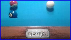 Antique 9ft Brunswick Gold Crown1 Pool Table with Accessories Delivery Setup