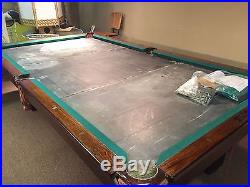 Antique Arts & Crafts Brunswick-Balke-Collender 9ft Pool Billiard Table
