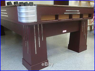 Antique Brunswick 8' Challenger Pool Table