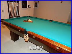 Antique Brunswick 8 FT. Pool Table and original slates plus tons of ACCESSORIES
