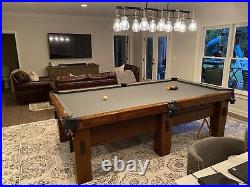 Antique Brunswick 9' Old Mission Style B 1908 Pool Table Needs Work