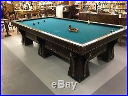 Antique Brunswick Arcade Billiard/Pool Table Carom Table