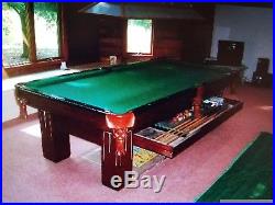 Antique Brunswick Baby Grand Pool Table