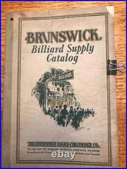 Antique Brunswick Balke Collender 1928 Pool Billiard Supply Catalog (Original)