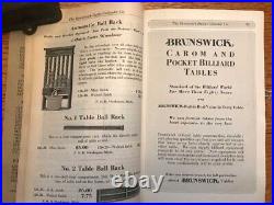 Antique Brunswick Balke Collender 1928 Pool Billiard Supply Catalog (Original)