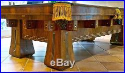 Antique Brunswick-Balke-Collender 9 ft. KLING Pool Billiards table, c. 1913