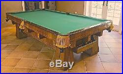 Antique Brunswick-Balke-Collender 9 ft. KLING Pool Billiards table, c. 1913