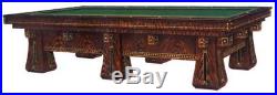 Antique Brunswick Balke Collender Kling pool or billiards table 6 leg mahogany
