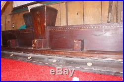 Antique Brunswick Balke Collender Kling pool or billiards table 6 leg mahogany