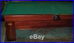 Antique Brunswick-Balke-Collender Mahogany & Rosewood REGINA Pool Table Billiard
