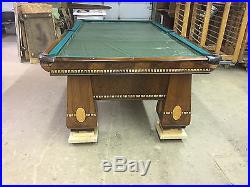 Antique Brunswick Balke-Collender Pool table 1926 9' The Medalist/ Restored