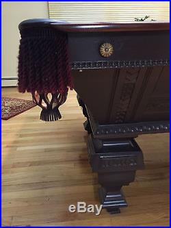 Antique Brunswick Billiard Table from 1891