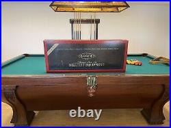 Antique Brunswick Billiards 9' Pfister Pool Table