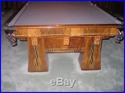 Antique Brunswick Billiards Kling Pool Table