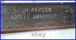 Antique Brunswick Blake Collender Snooker Pool Table Nameplate