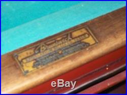 Antique Brunswick Challenger Slate Billiard Table