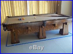 Antique Brunswick KLING Pool Table
