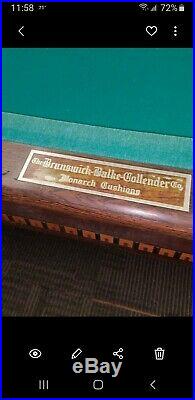 Antique Brunswick Medalist Snooker Table 6x12, Made 1923