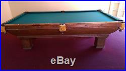 Antique Brunswick Newport Circa 1900 Pool Table Billiard Collectors Nice! Rare