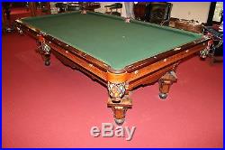 Antique Brunswick Pool/Billiards Table