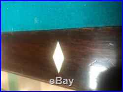 Antique Brunswick Pool Table 7' Carom Baby Grand