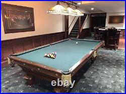 Antique Brunswick Pool Table Narragansett Model Fully Restored