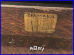 Antique Brunswick Regent 6 Leg Pool Table Pickup Only