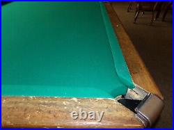 Antique Brunswick Snooker Pool Table