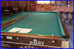 Antique Brunswick Snooker Table. Great condition. 12 foot long X 6 foot wide
