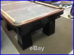 Antique Brunswick Sterling 9' Pool Table Steel Construction